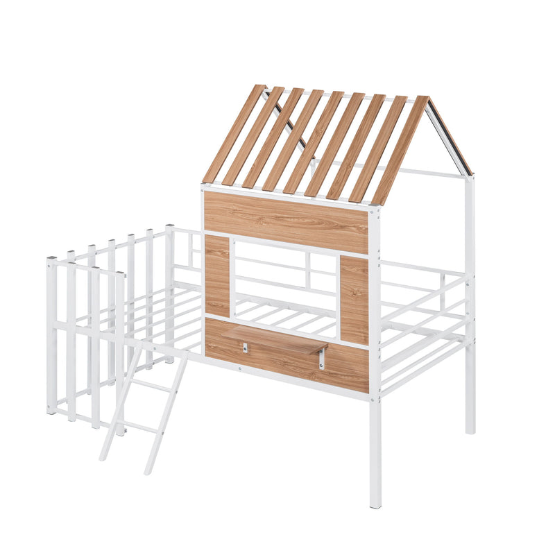 Loft Bed With Roof, Window, Guardrail, Ladder - R&R Furniture Gallery (Fountain Valley, CA)
