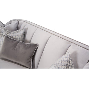 Roxbury Park - Velvet Sofa - Steel / Slate