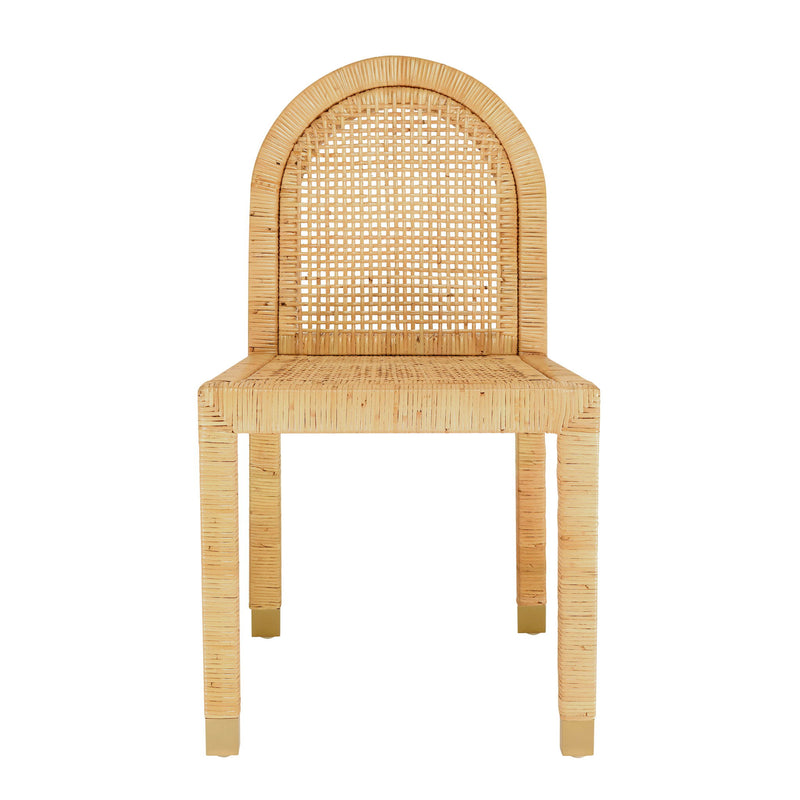 Amara - Rattan Arched Back Dining Chair - Natural - R&R Furniture Gallery (Fountain Valley, CA)