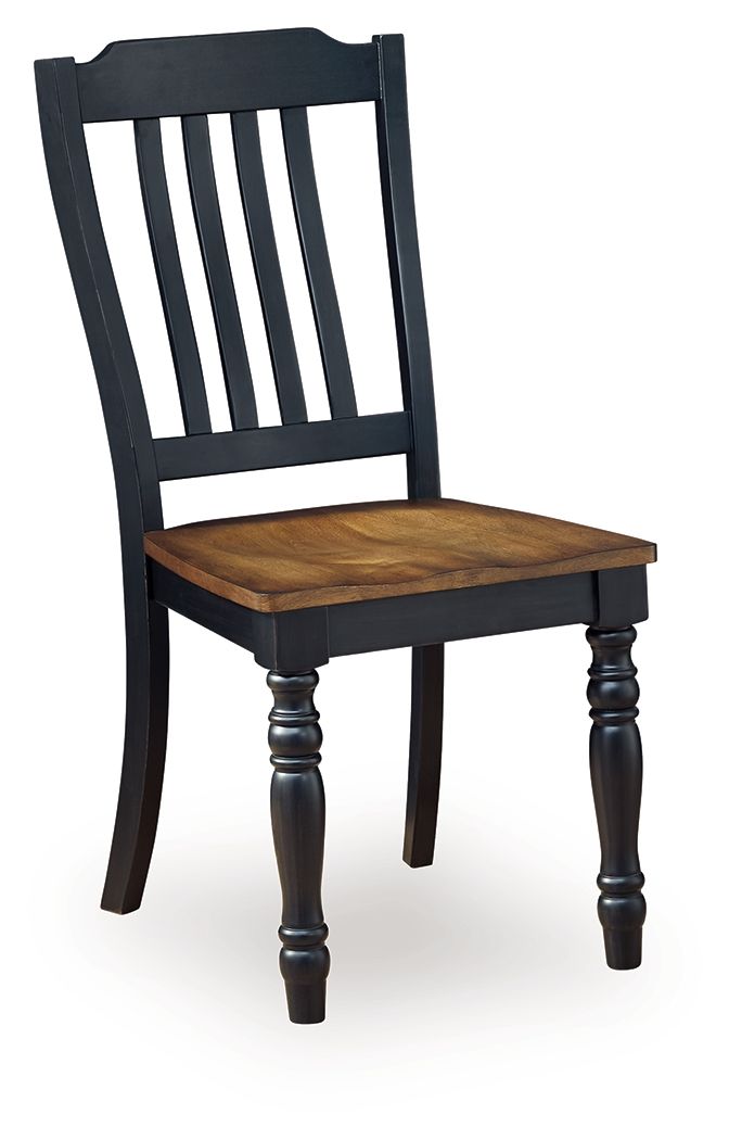 Clorazi - Dining Room Side Chair (Set of 2) - Black / Brown - R&R Furniture Gallery (Fountain Valley, CA)
