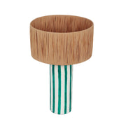 Ravello - Striped Papier Mache Table Lamp - Green - R&R Furniture Gallery (Fountain Valley, CA)