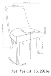 Walden - Deluxe Dining Chair (Set of 2) - Slate Gray - R&R Furniture Gallery (Fountain Valley, CA)
