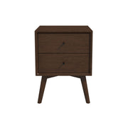 Caroline - Mid-Century Modern Style Night Stand 2 Drawer - R&R Furniture Gallery (Fountain Valley, CA)