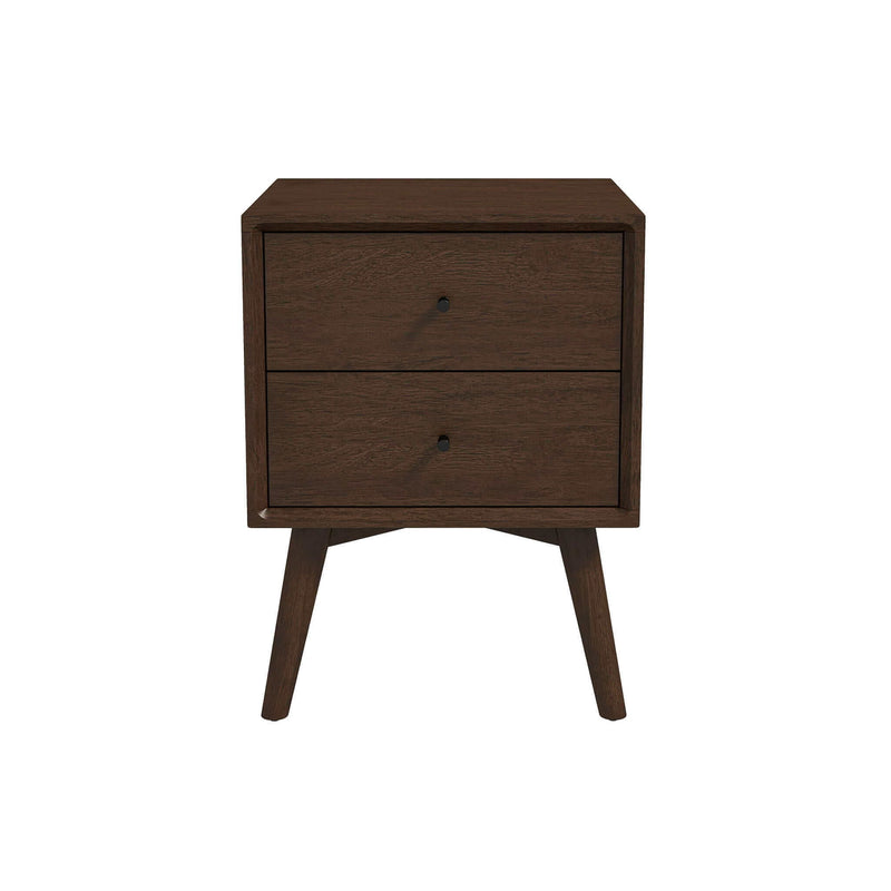 Caroline - Mid-Century Modern Style Night Stand 2 Drawer - R&R Furniture Gallery (Fountain Valley, CA)