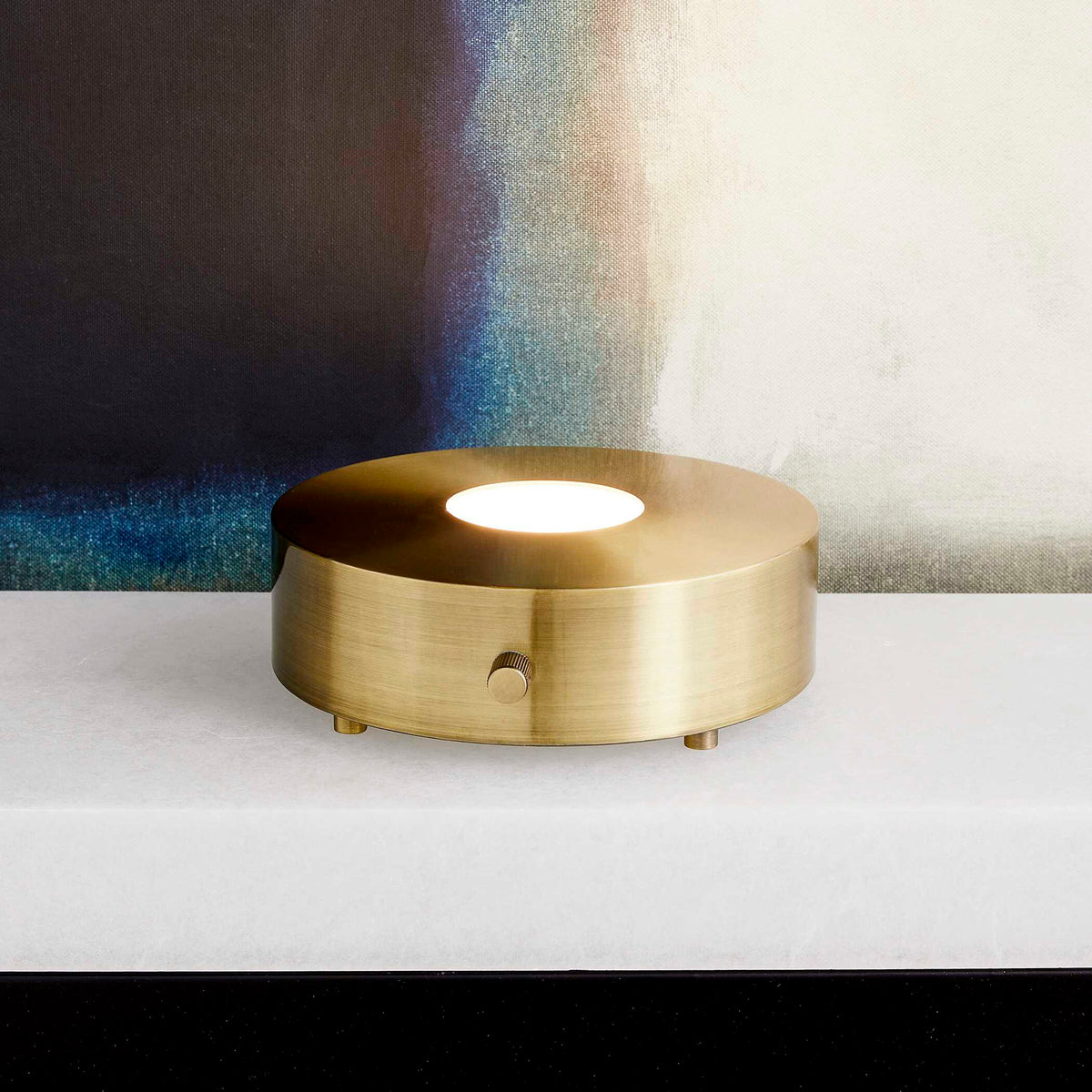 Lighted Plateau - Lamp - Brass