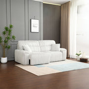 Jaya - Power Motion Sofa With Sleeper & USB Port - Mondo Gray Corduroy - R&R Furniture Gallery (Fountain Valley, CA)