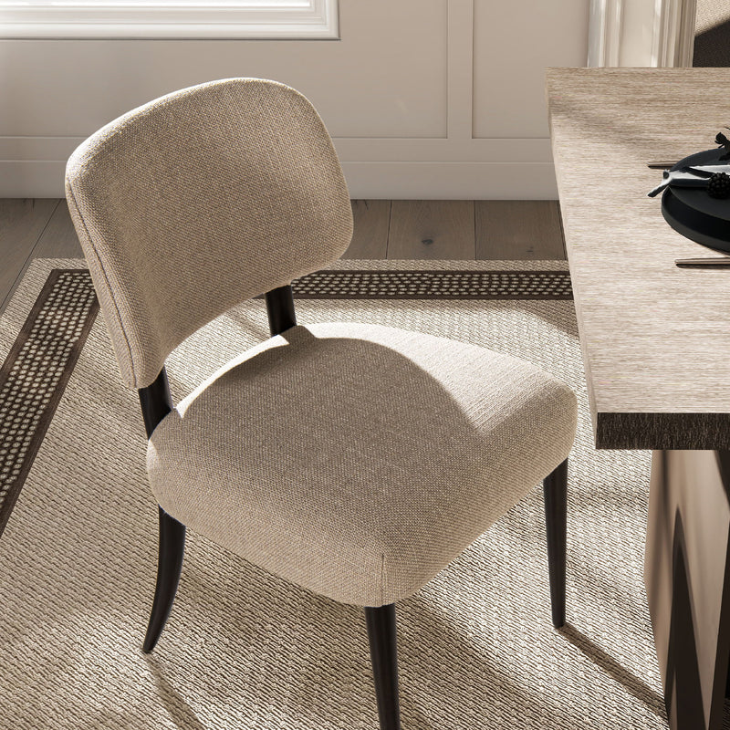 Harriet - Split Back Upholstered Dining Side Chair (Set of 2) - Merino Gray - R&R Furniture Gallery (Fountain Valley, CA)