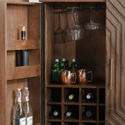 Holmes - Bar Cabinet - Artisan Brown - R&R Furniture Gallery (Fountain Valley, CA)