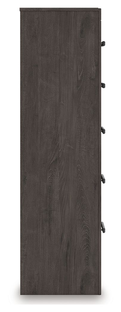 Prendonea - Five Drawer Chest - Charcoal - R&R Furniture Gallery (Fountain Valley, CA)