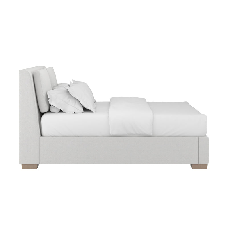Grant Queen Pillow Back Uph Bed-Snow