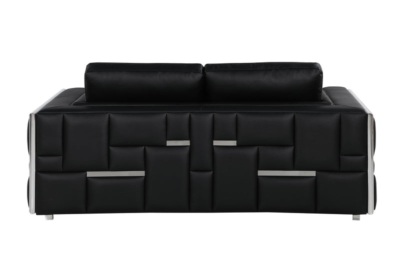 1130 - Top Grain Italian Leather Loveseat - R&R Furniture Gallery (Fountain Valley, CA)