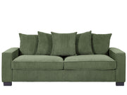 Luxe Sofa With 5 Matching Toss Pillows, Sleek Design, Spacious And Comfortable 3 Seater Couch - R&R Furniture Gallery (Fountain Valley, CA)