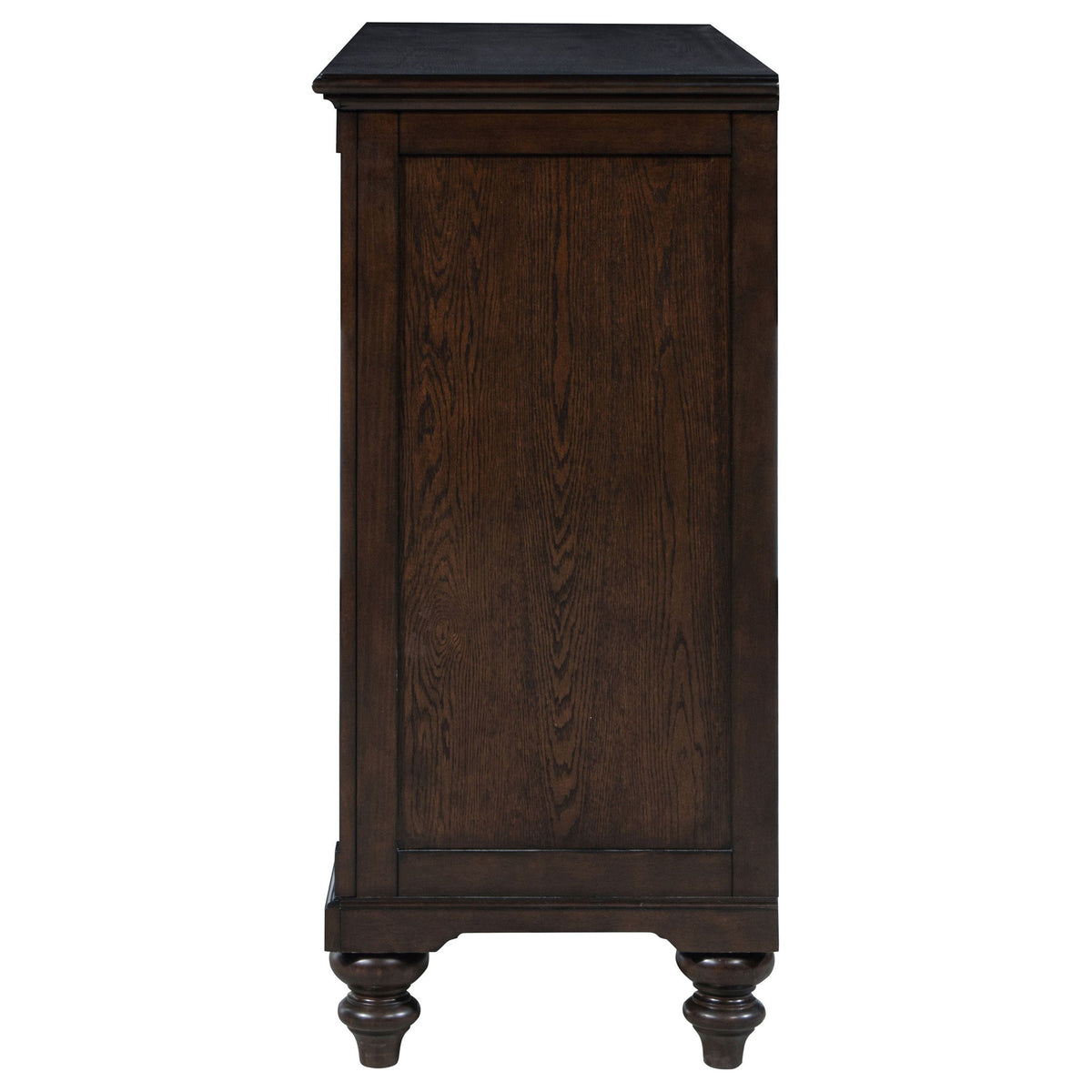 Berwick - 8 Drawer Dresser Cabinet With Felt Lined Drawers - Dark Oak
