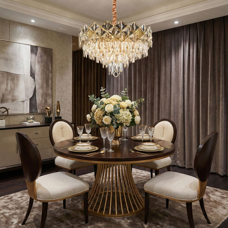 Michael Amini Lighting - Regalia 13-Light Crystal Chandelier - Gold