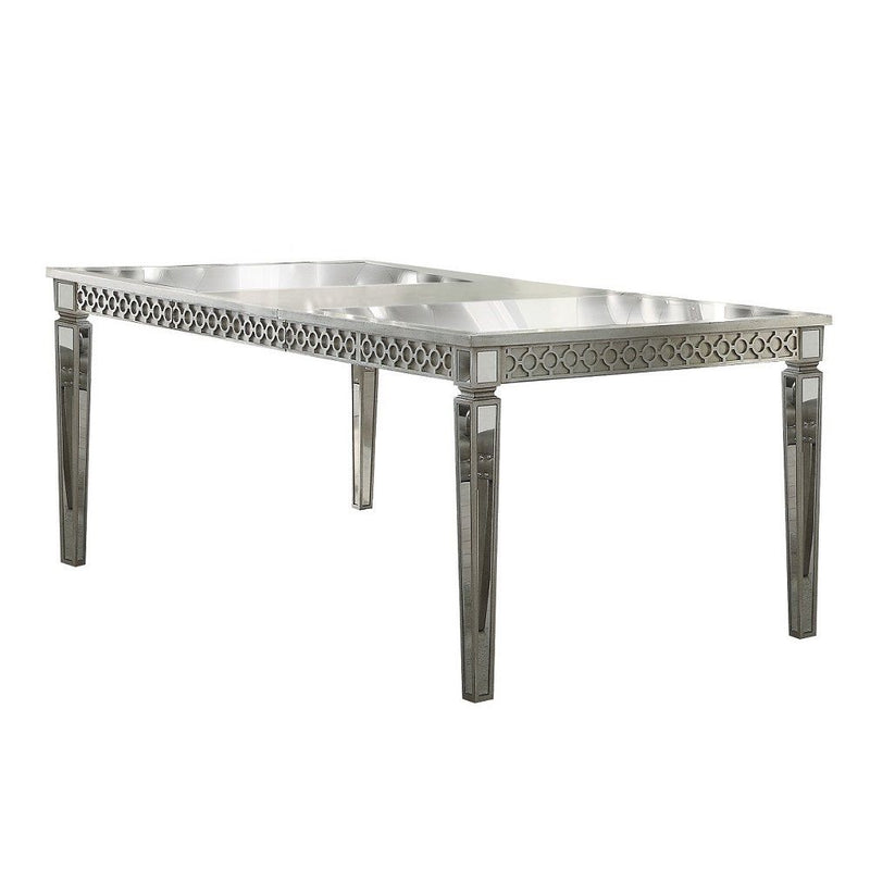 Kacela - Dining Table - Mirrored & Champagne - R&R Furniture Gallery (Fountain Valley, CA)