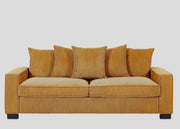 Luxe Sofa With 5 Matching Toss Pillows, Sleek Design, Spacious And Comfortable 3 Seater Couch - R&R Furniture Gallery (Fountain Valley, CA)