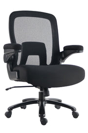 Dc - Mesh Desk Chair Big Man 500 Lb Lumbar - Black - R&R Furniture Gallery (Fountain Valley, CA)