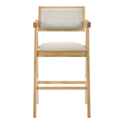 Fern - Modern Natural and Beige Counter Stool Set of 2 — view 4
