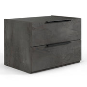 Ferrara - Modern Volcano Oxide Grey Nightstand — view 5