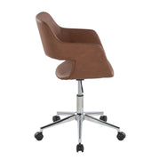 Lumi Source Margarite contemporary office task chair with ergonomic design and adjustable height, suitable for modern desks.