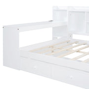 Daybed With 3 Drawers USB Ports And Desk - R&R Furniture Gallery (Fountain Valley, CA)