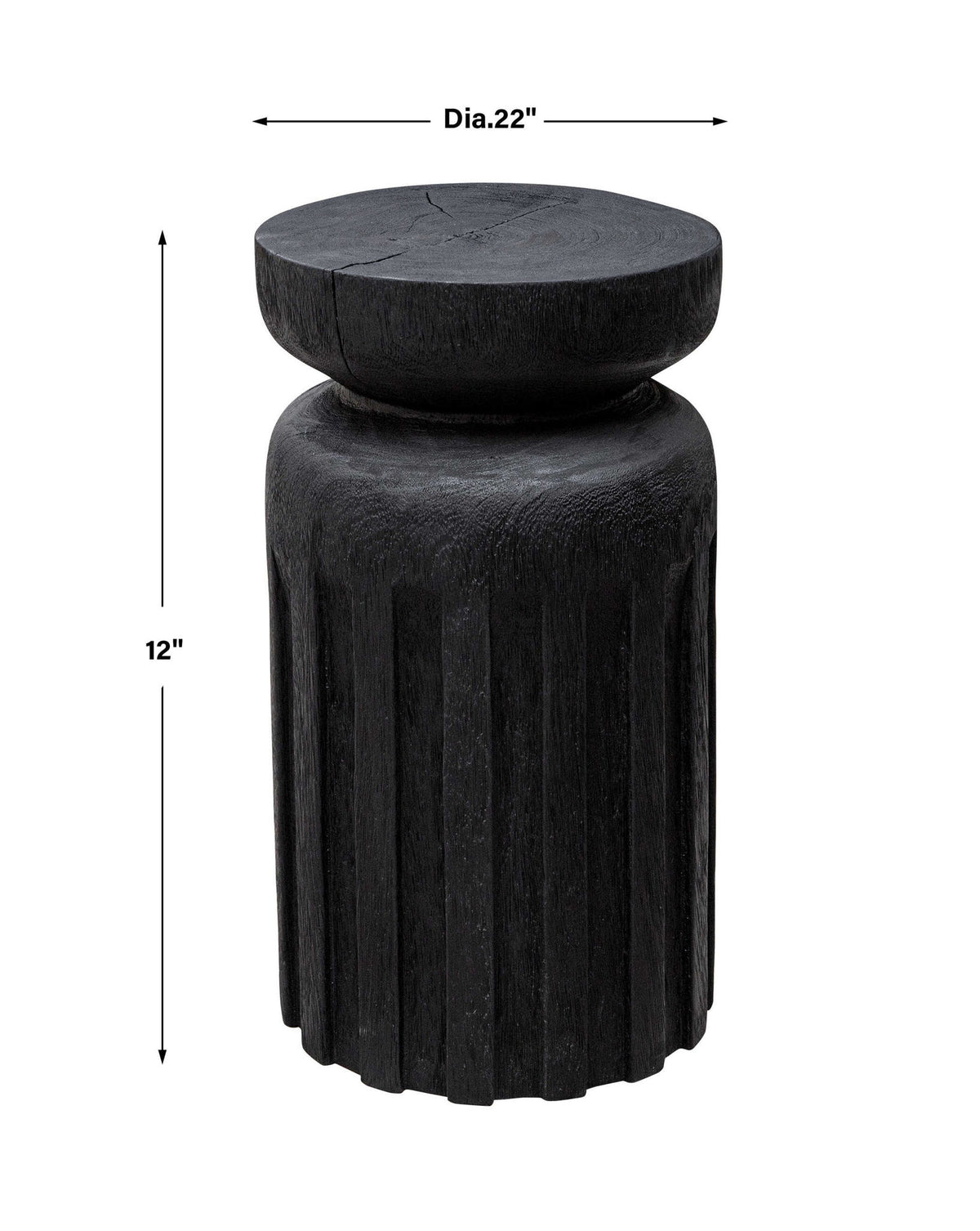 Goblet - Short Accent Table - Black