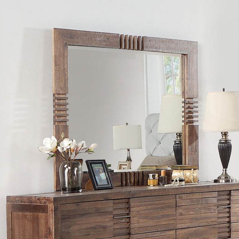 Andria - Mirror - Reclaimed Oak - R&R Furniture Gallery (Fountain Valley, CA)