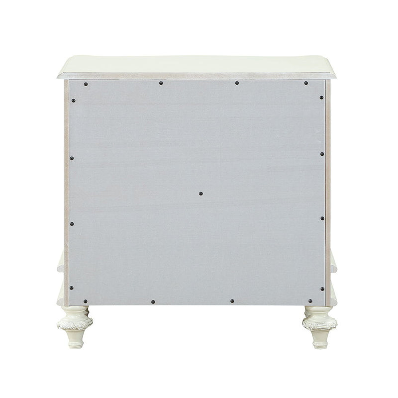 Dorothy - Nightstand With 2 Drawers - Ivory - R&R Furniture Gallery (Fountain Valley, CA)