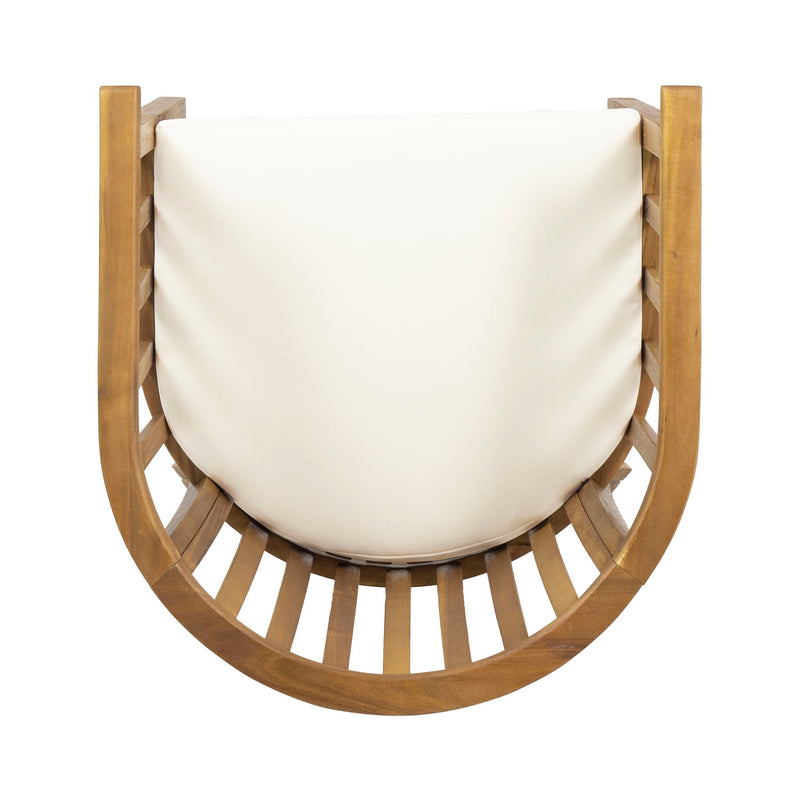 Outdoor Wooden Dining Chairs With Cushions (Set of 2) - R&R Furniture Gallery (Fountain Valley, CA)
