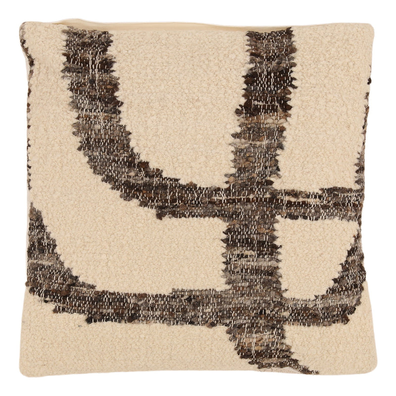 Garin - Pillow - Charcoal And Ivory