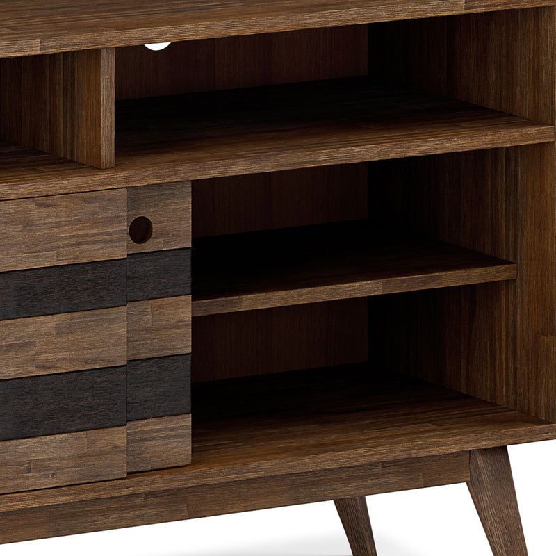 Clarkson - TV Stand - Rustic Natural Aged Brown - R&R Furniture Gallery (Fountain Valley, CA)
