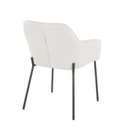 Set of two Lumi Source Daniella contemporary dining chairs with sleek design and cushioned seats for modern dining rooms.