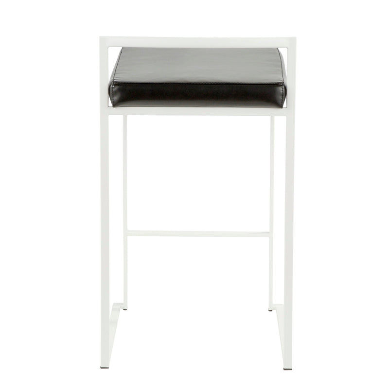 Lumi Source Fuji Simple Elegance contemporary stackable counter stool set with sleek design and modern finish.