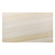 ACME Olinda dining table with a natural marble top, showcasing a sleek wooden base and elegant natural stone surface.