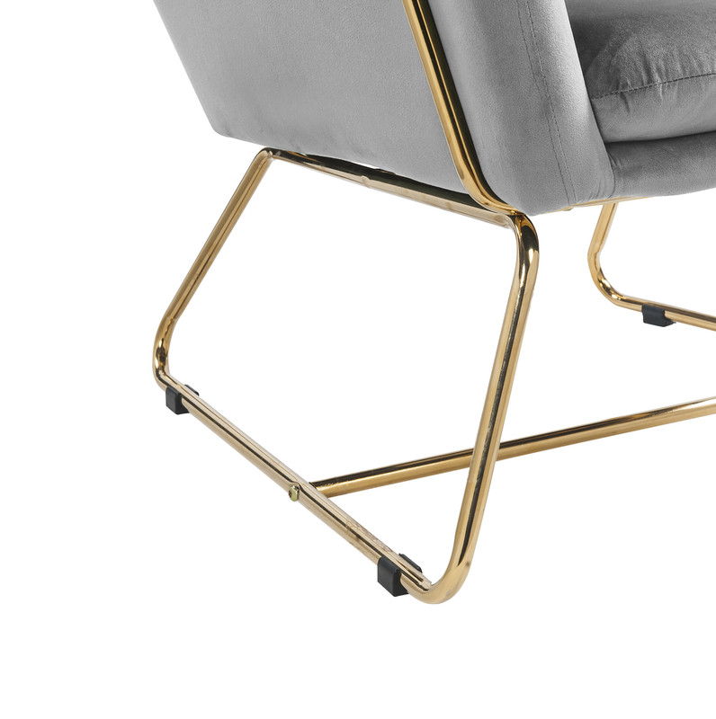 Keira - Accent Chair With Metal Base - R&R Furniture Gallery (Fountain Valley, CA)