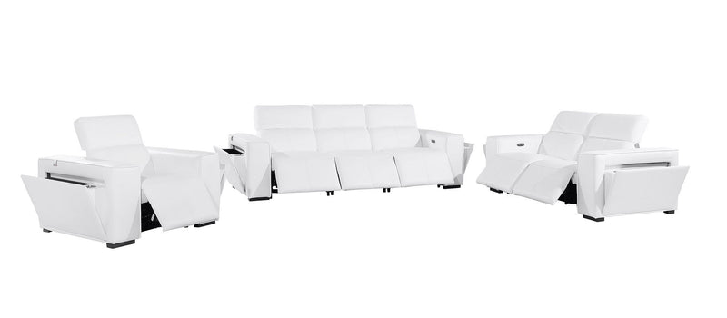 1224 - 6-Piece Modular Power Reclining Sofa, Loveseat & Chair Set In With 6 Power Recliners & Power Headrests