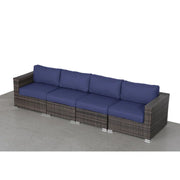 Luxurious Wicker Patio Sectional With Weather Resistant Sunbrella Cushions - R&R Furniture Gallery (Fountain Valley, CA)