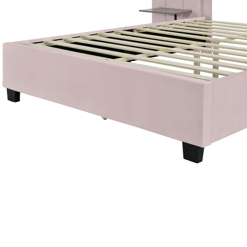 Upholstered Platform Bed With Big Headboard - R&R Furniture Gallery (Fountain Valley, CA)