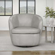 Barolo - 100% Italian Leather Swivel Club Chair (Set of 2) - R&R Furniture Gallery (Fountain Valley, CA)