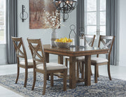 Moriville - Dining UPH Side Chair (Set of 2) - Beige - R&R Furniture Gallery (Fountain Valley, CA)