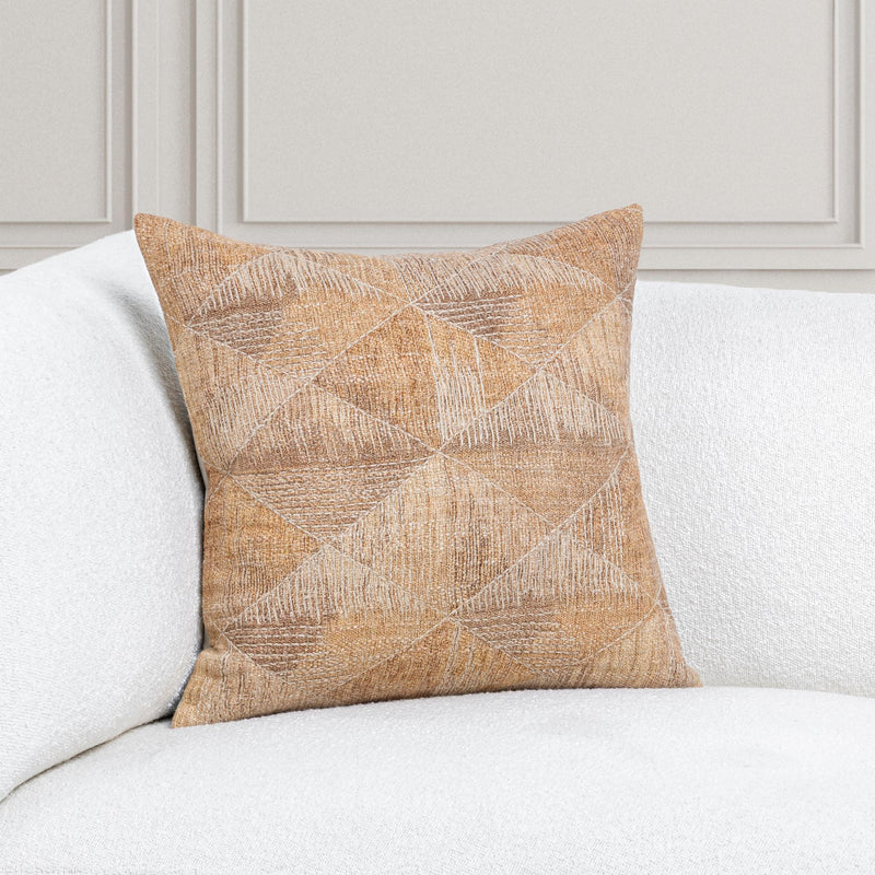 Lineage - Rev 22" x 22"Pillow - Caramel - R&R Furniture Gallery (Fountain Valley, CA)