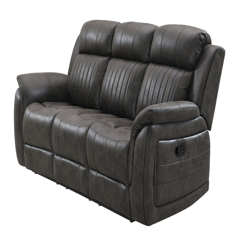 Steban - Reclining Sofa - Gray - R&R Furniture Gallery (Fountain Valley, CA)