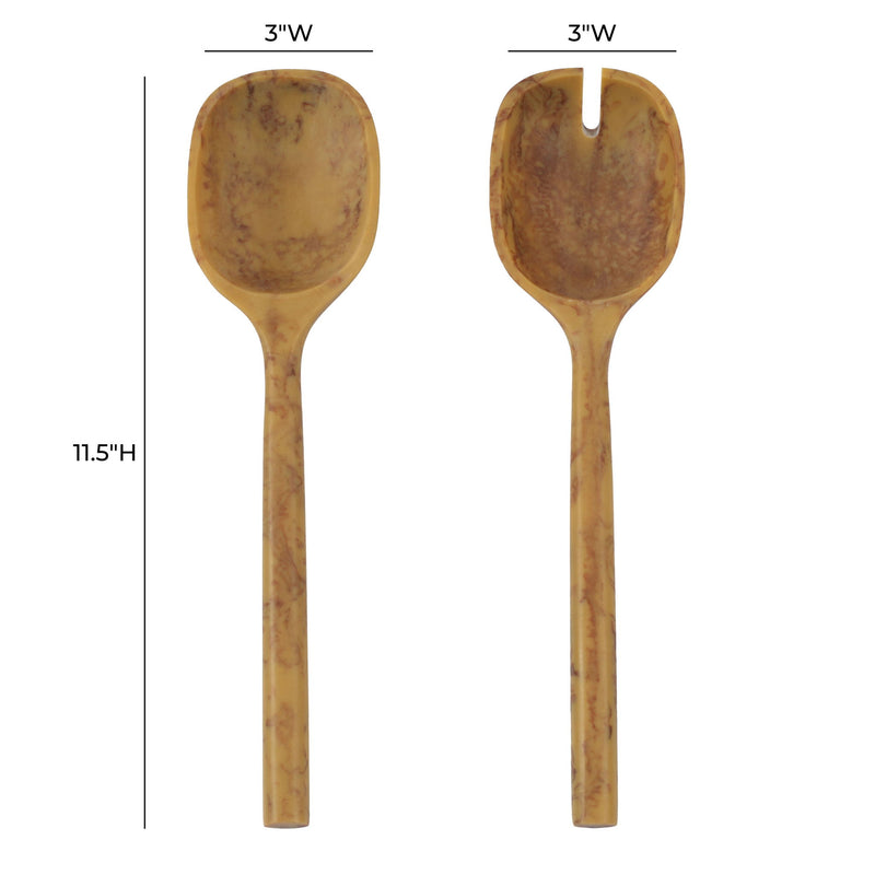 Mera - Resin Serving Spoons (Set of 2) - R&R Furniture Gallery (Fountain Valley, CA)