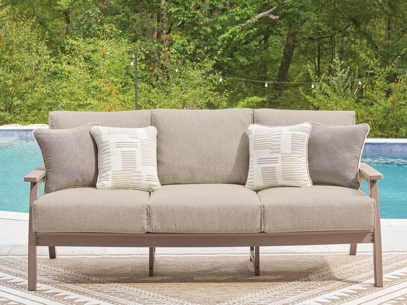 Grover Beach - Sofa With Cushion - Driftwood - R&R Furniture Gallery (Fountain Valley, CA)