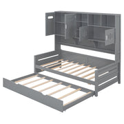Daybed With All-In-One Cabinet And Shelf - R&R Furniture Gallery (Fountain Valley, CA)