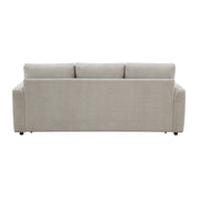 Leira - Sofa With Sleeper - Beige Linen - R&R Furniture Gallery (Fountain Valley, CA)