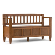 Brooklyn - Entryway Storage Bench - Medium Saddle Brown - R&R Furniture Gallery (Fountain Valley, CA)