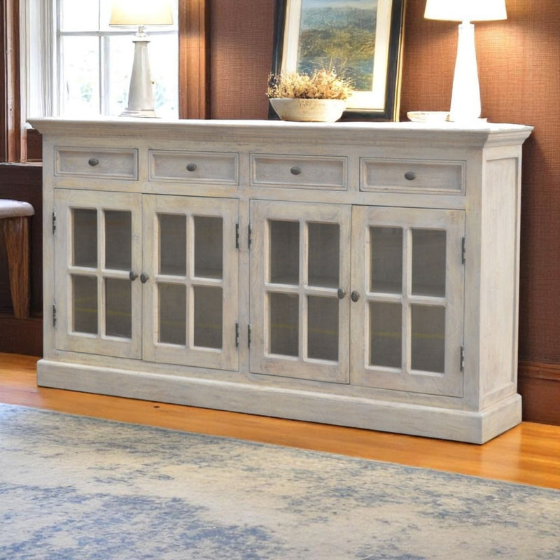 Glazed Sideboard - Gray - R&R Furniture Gallery (Fountain Valley, CA)