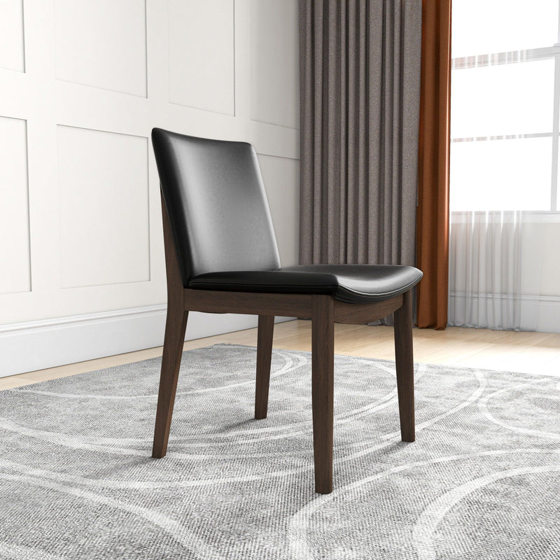 Laura - Mid-Century Modern Solid Wood Dining Chair (Set of 2) - R&R Furniture Gallery (Fountain Valley, CA)