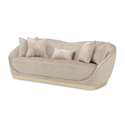 Michael Amini La Rachelle stationary sofa with plush upholstery and elegant design, showcasing a stylish living room setup.